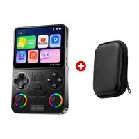 Consola de videojuegos portátil Retro J36 Ultra HD, negro + 20000 juegos + Funda